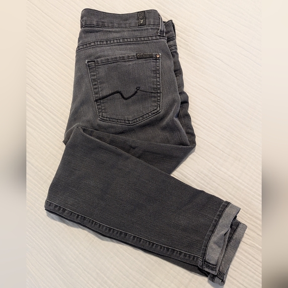 7 For All Mankind Denim - 7 For All Mankind Gray Jeans - Gwenevere Style